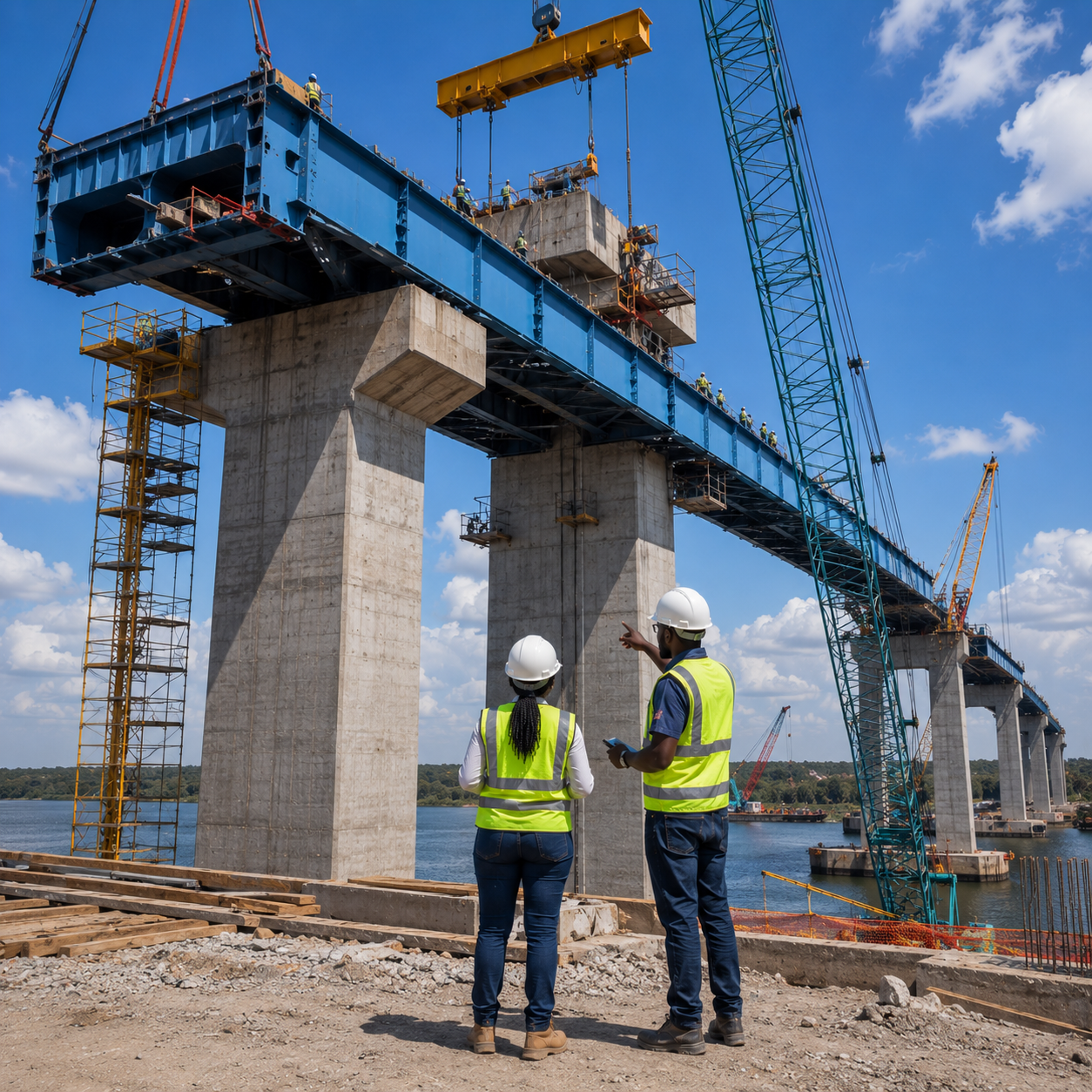 Construction de pont et infrastructure routière en Afrique — secteur BTP NONTHON GROUP