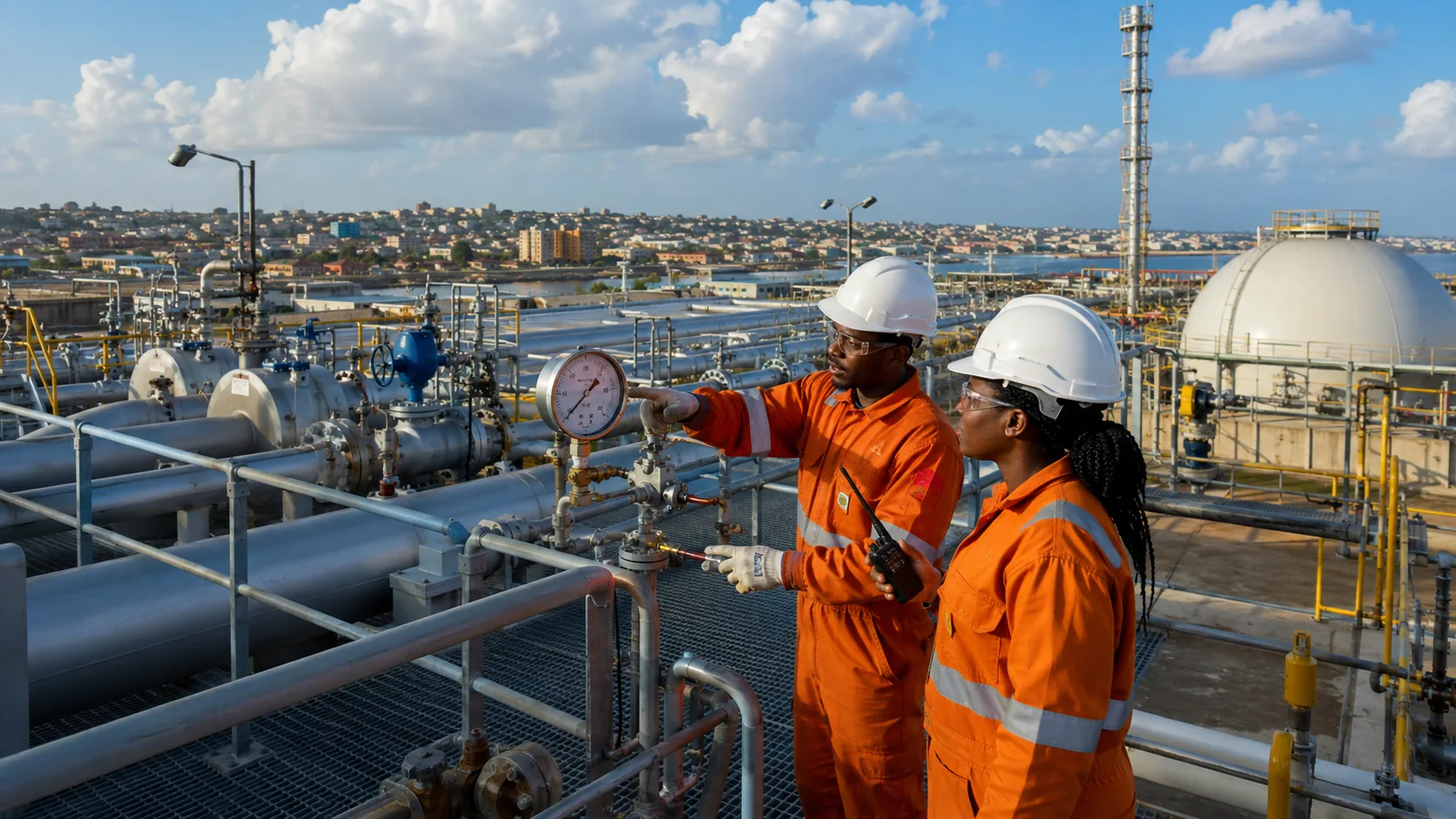 Plateforme de distribution de gaz — projet gaz de ville NONTHON GROUP